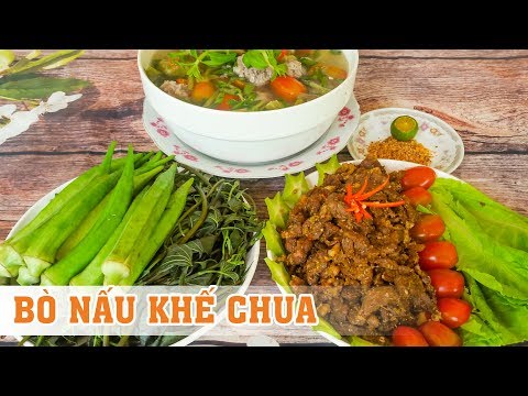 CANH THỊT BÒ NẤU KHẾ CHUA | MÓN NGON MIỀN TÂY | THANH NIÊN MIỆT VƯỜN #246