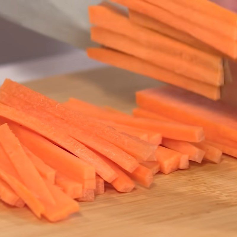 Step 1 Prepare vegetables for Stir-fried char siu noodles