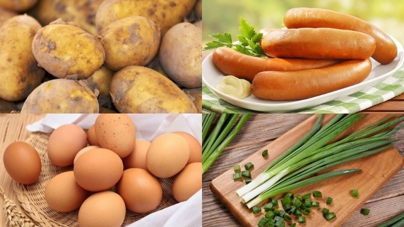 Ingredients for Potato Egg Cake