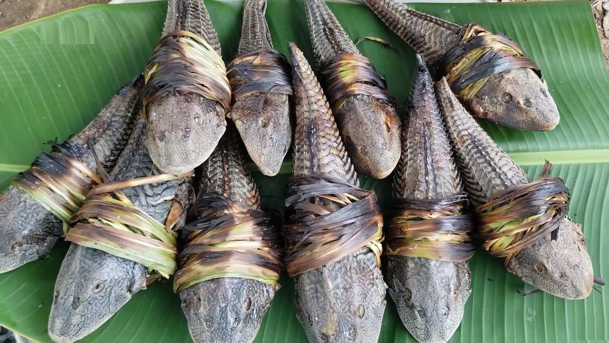 Grilled fish with lemongrass