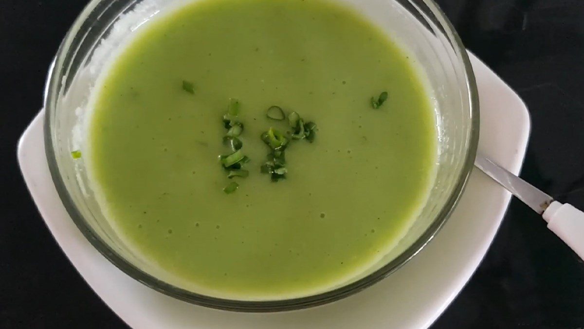 Frog Porridge with Water Spinach