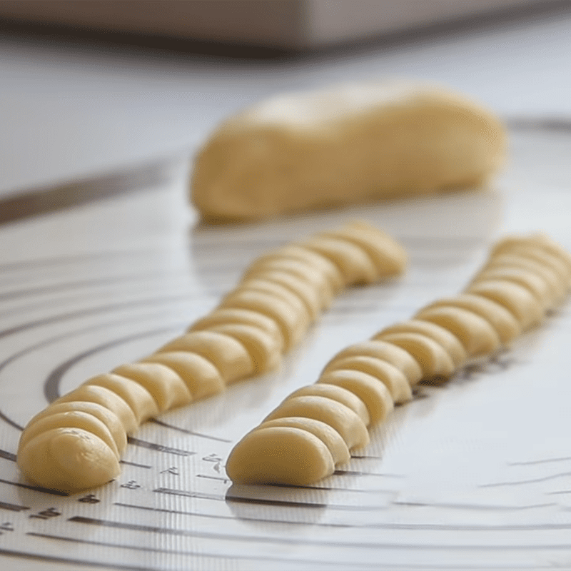 Step 2 Divide the dough and shape Mini Milk Cookies