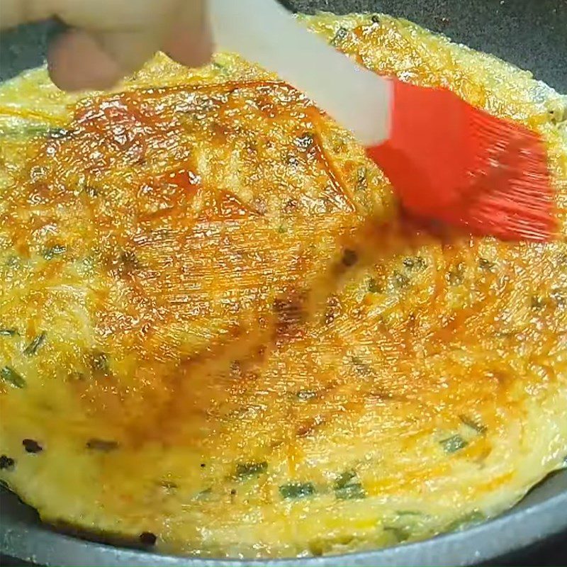 Step 3 Frying Potato Cakes with Egg Potato Cakes with Egg