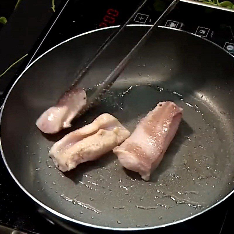 Step 5 Fry the fish for Fish Salad