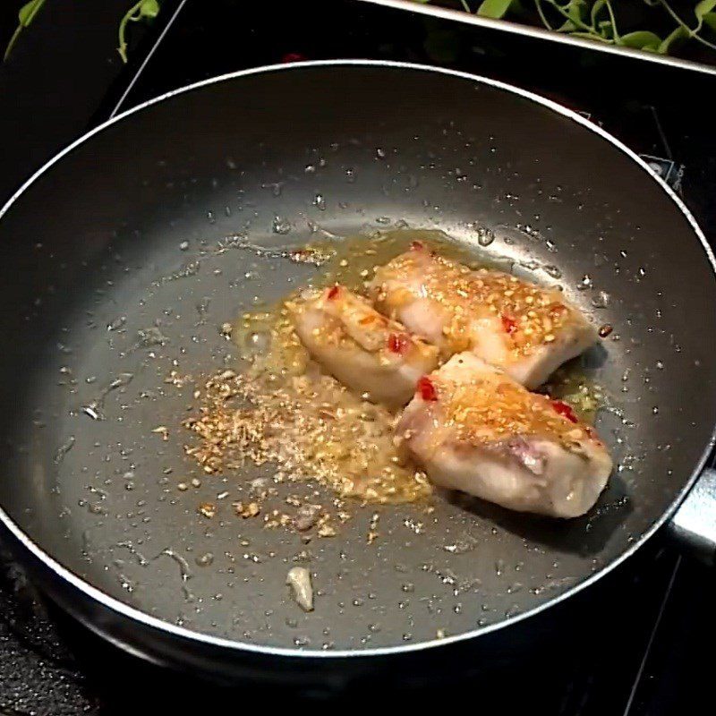 Step 5 Fry the fish for Fish Salad