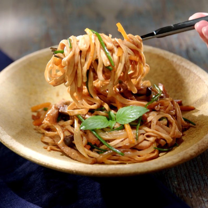 Step 6 Final Product Char Siu Fried Noodles