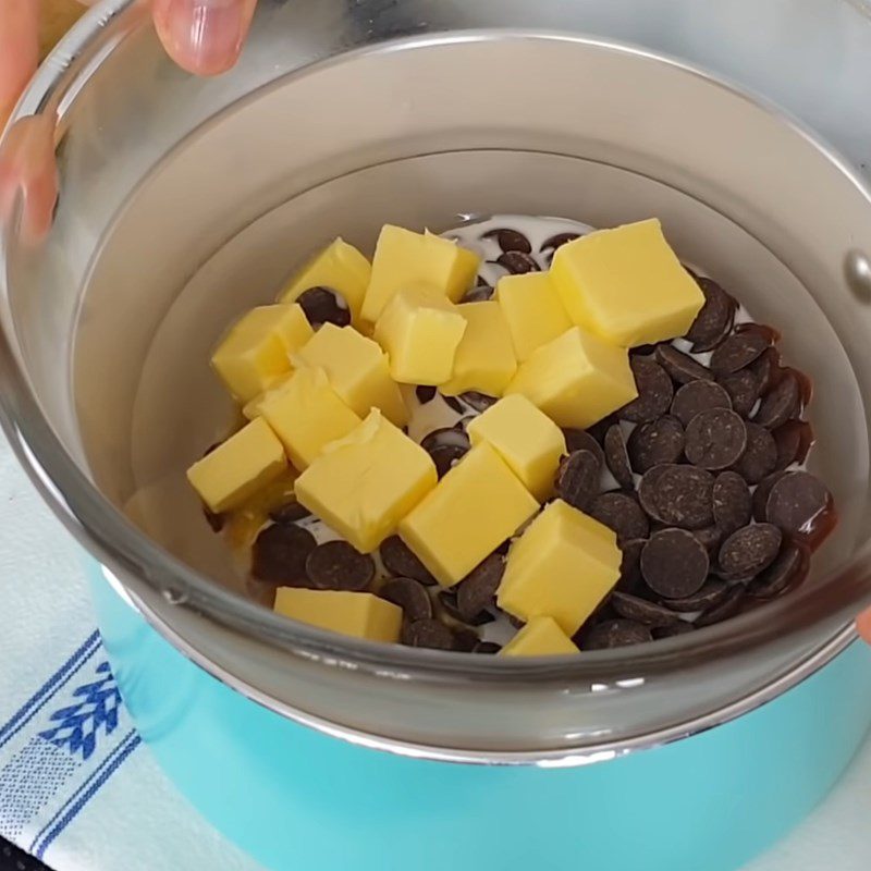 Step 1 Melt chocolate and whisk egg yolks Chocolate Cake without flour and baking powder