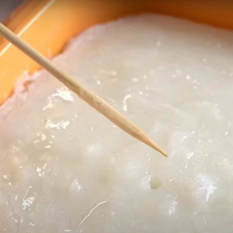 Step 4 Steam the radish cake Vegetarian radish cake