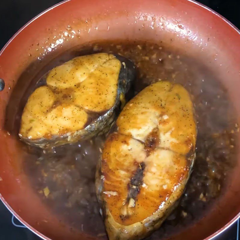 Step 4 Braised Fish Mackerel Braised with Pepper