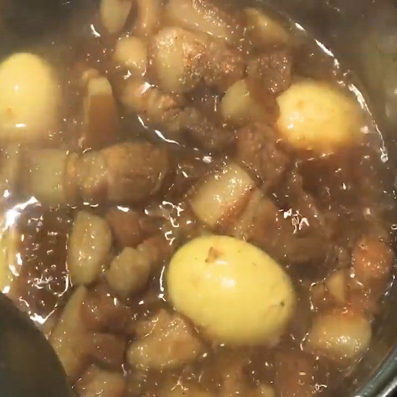 Step 4 Meat Braising Braised Pork with Coconut Milk