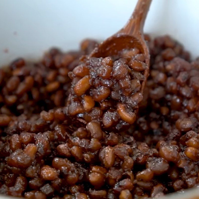 Step 6 Making red beans with honey syrup Bingsu Matcha green tea red beans