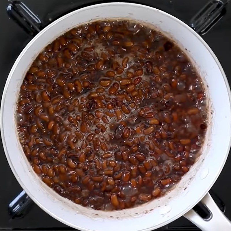 Step 6 Making red beans with honey syrup Bingsu Matcha green tea red beans