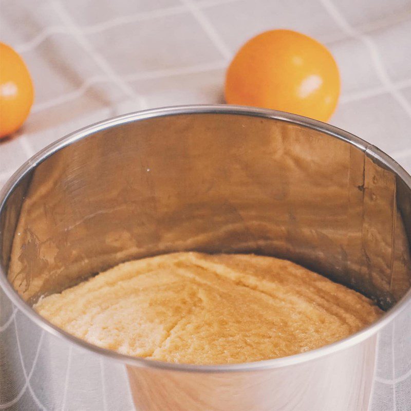 Step 1 Making the base of the Tangerine Cheesecake