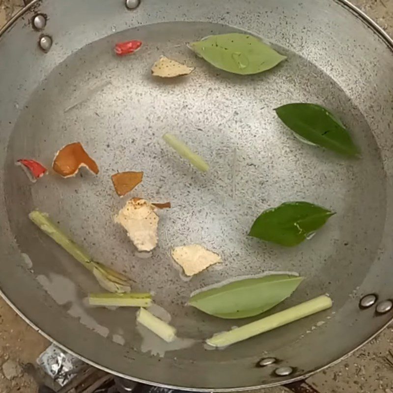 Step 2 Boil duck feet Duck feet stewed with coconut milk