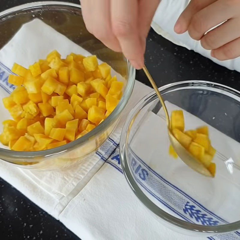 Step 2 Boiling sweet potatoes Sweet potato cupcake with condensed milk