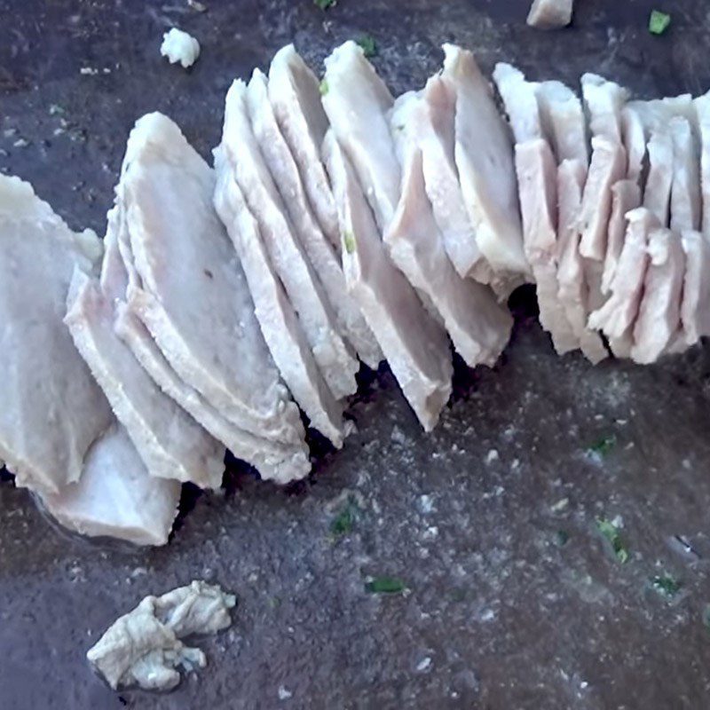 Step 3 Boil the pork stomach Boiled pork stomach with shrimp paste