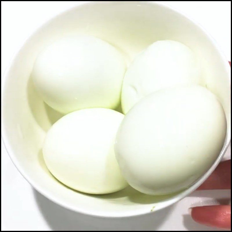 Step 3 Boil the eggs Braised pork with coconut milk