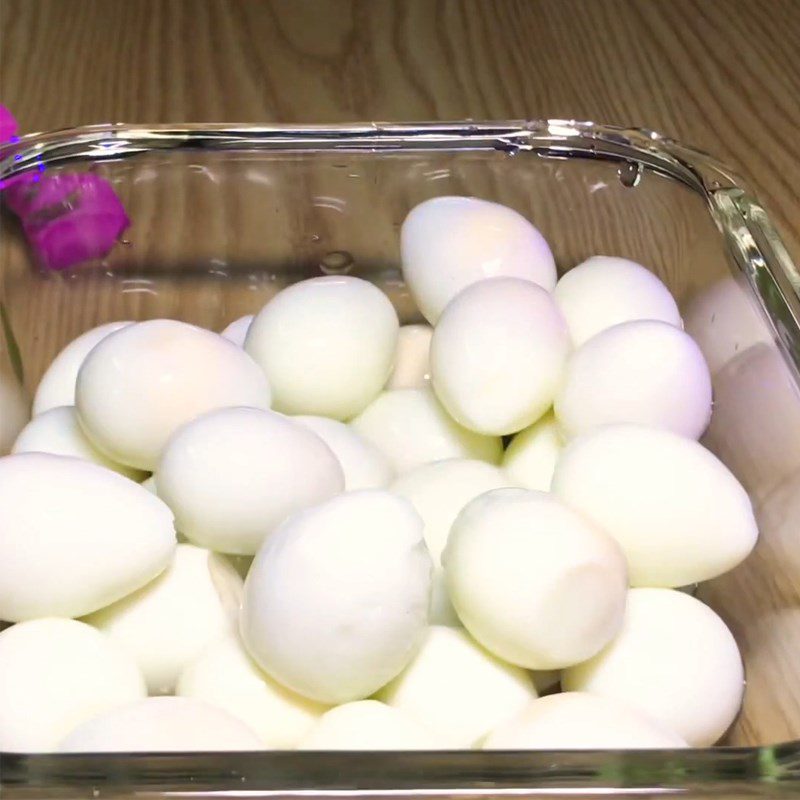 Step 1 Boil and peel the eggs Grape Cluster Quail Eggs