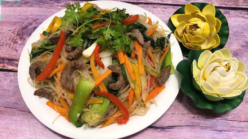 Stir-Fried Vermicelli with Pork Kidneys