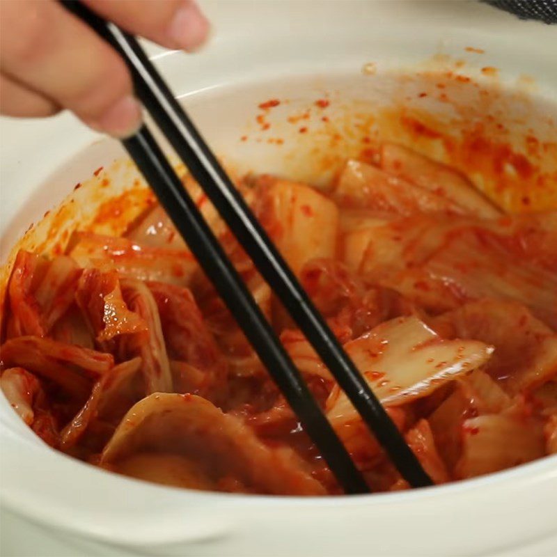 Step 2 Cook the Soup for Crab Kimchi Soup