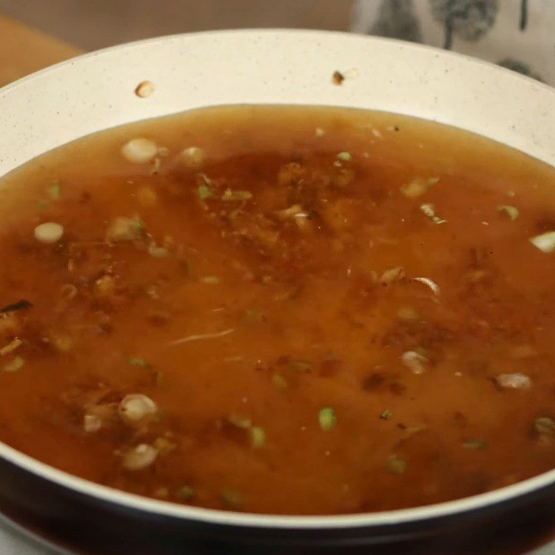 Step 4 Cooking the cream sauce for vegetarian miso ramen