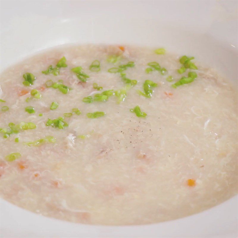 Step 3 Completion Shrimp oatmeal soup