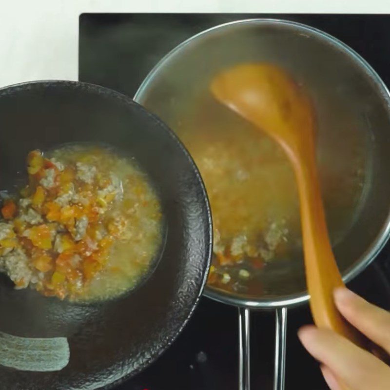 Step 2 Cooking Beef Tomato Soup