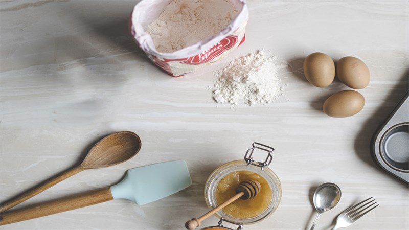 Ingredients for mini milk cookie recipe