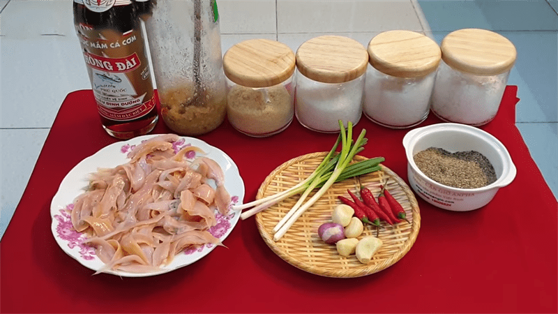 Ingredients for dish 3 braised flatfish