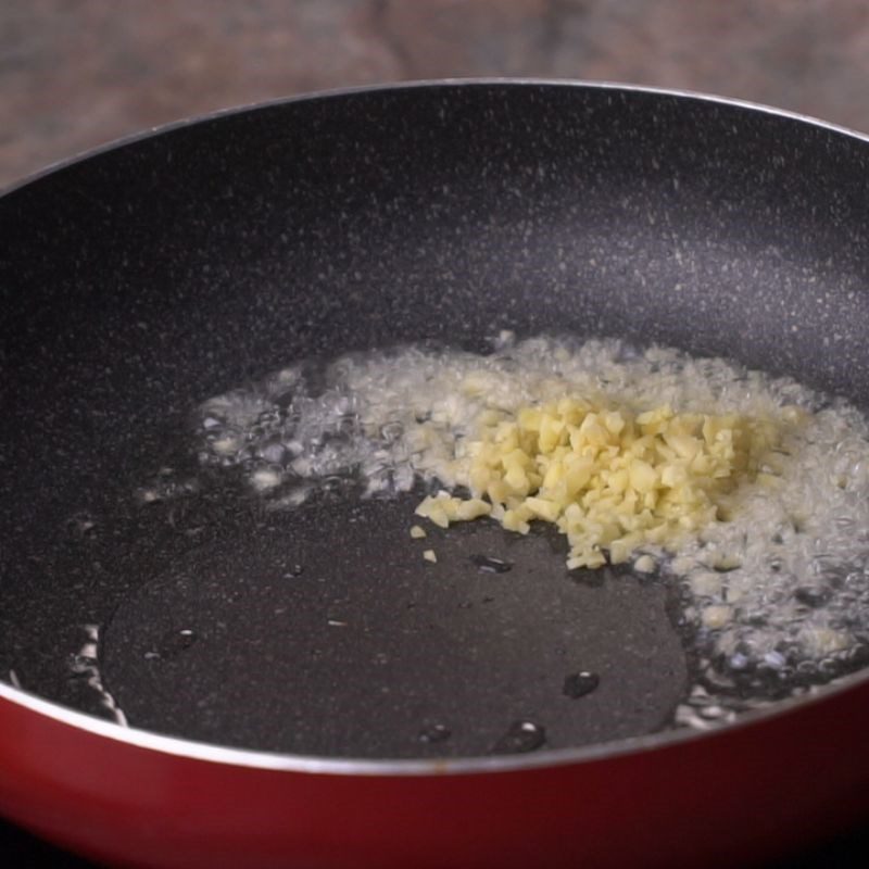 Step 2 Sauté onion and garlic XO sauce