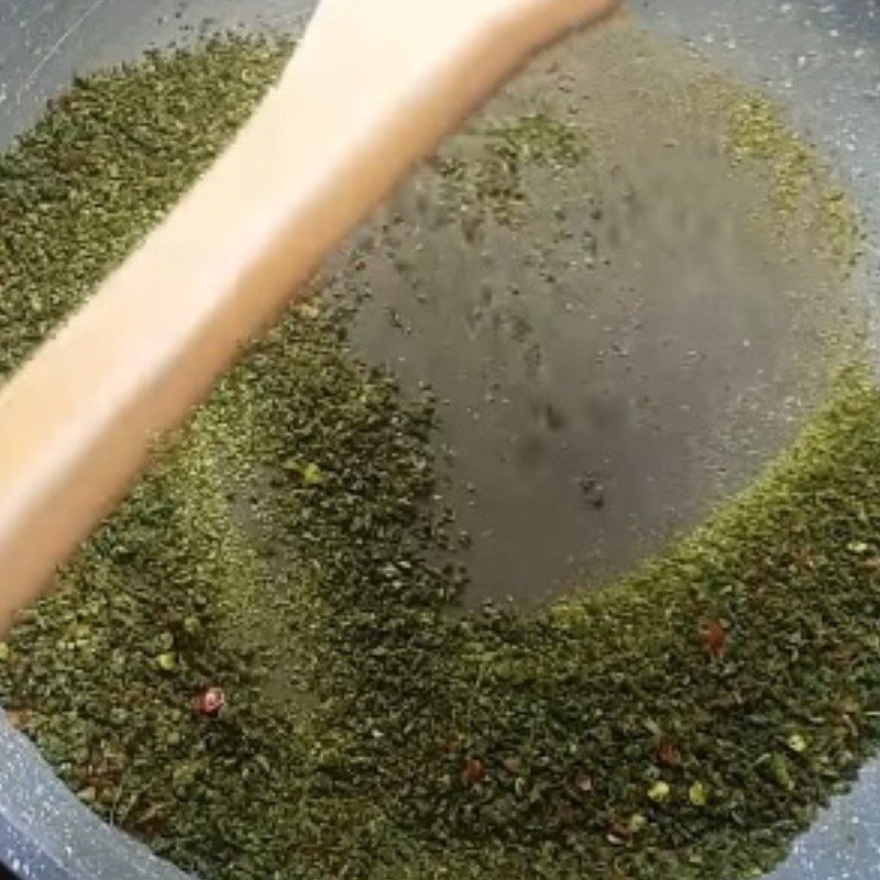 Step 2 Salt Roasting Shrimp Paste with Lemongrass