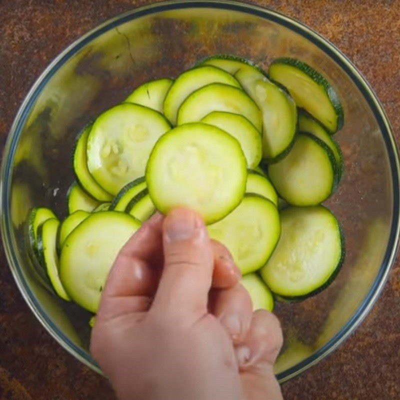 Step 1 Prepare zucchini Cheese Omelet