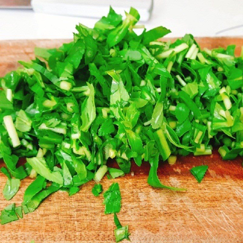 Step 2 Prepare other ingredients Grouper cooked with sour soup and water morning glory