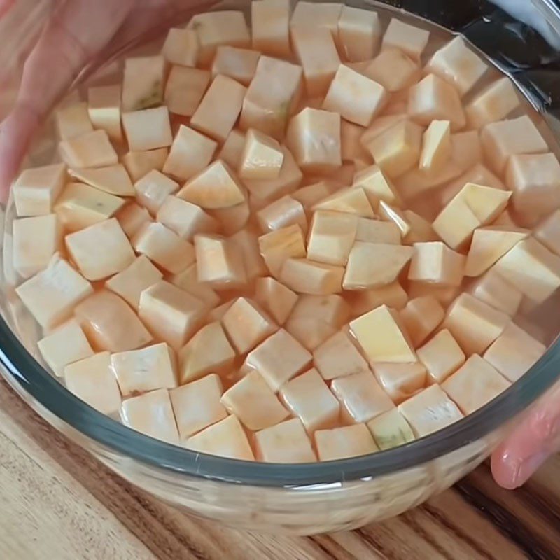 Step 1 Preparing sweet potatoes Sweet potato cupcake with condensed milk