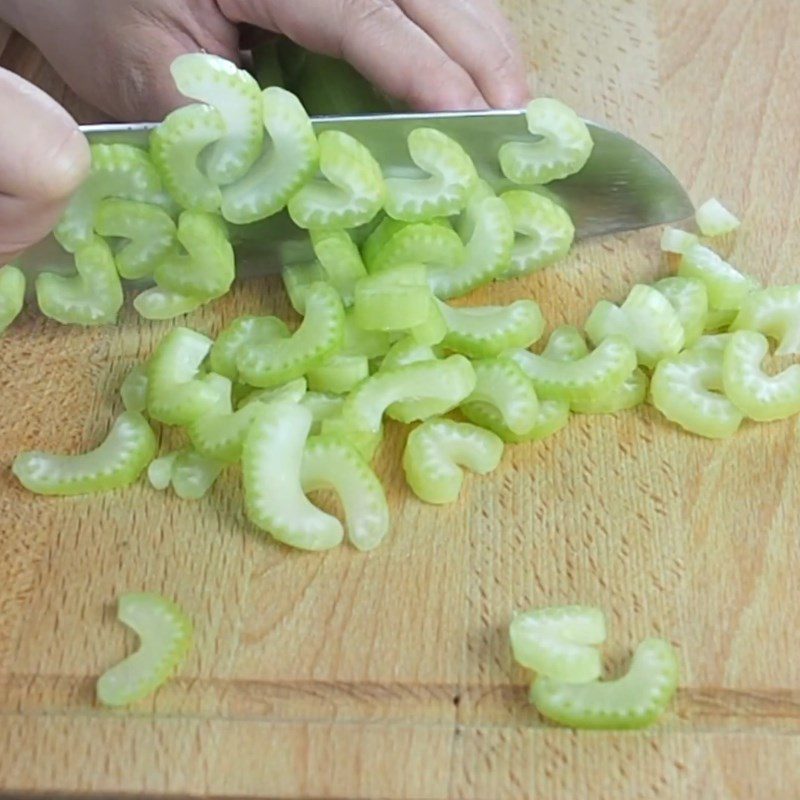 Step 1 Prepare ingredients for Celery Mushroom Soup