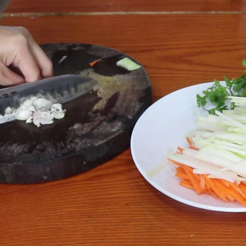 Step 1 Prepare the Vegetables for Stir-Fried Kohlrabi with Carrots