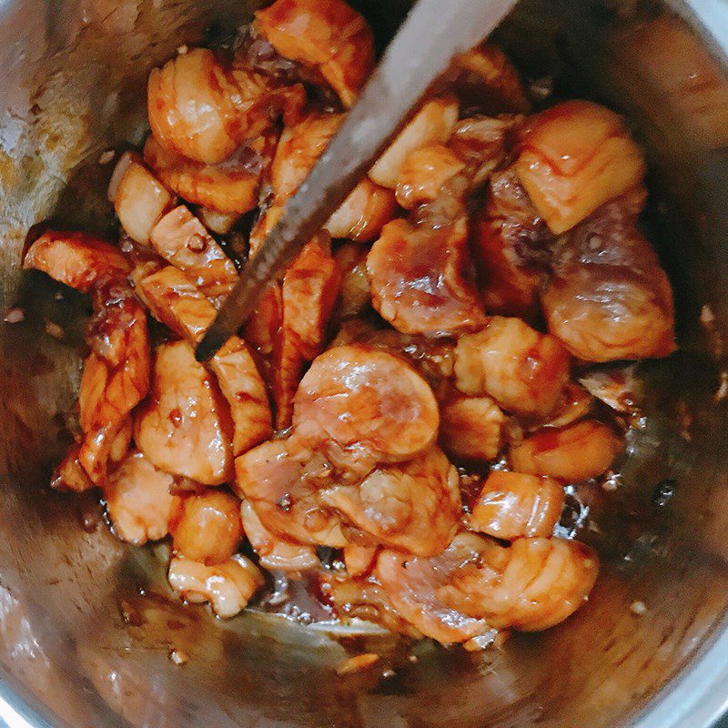 Step 2 Braised meat Braised pork belly with pepper