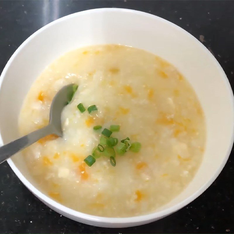 Step 5 Final Product of Snakehead Fish Pumpkin Cheese Porridge