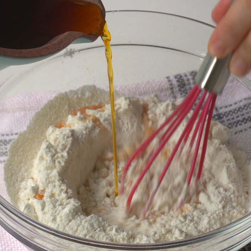 Step 2 Mix the batter Caramel Cotton Cake - Huat Kueh