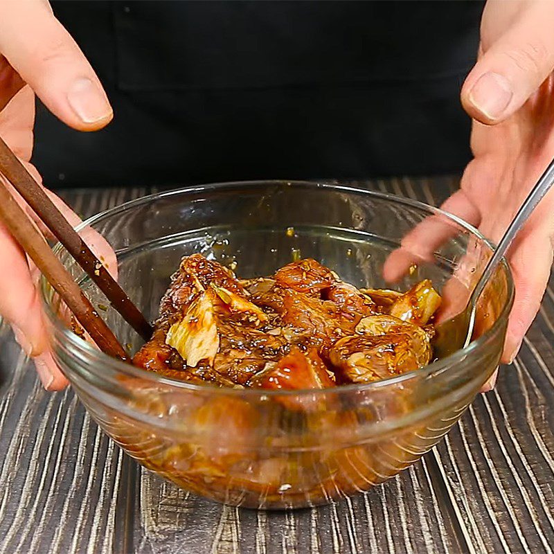 Step 2 Marinate the Meat for Pork Knuckle and Lotus Root Soup