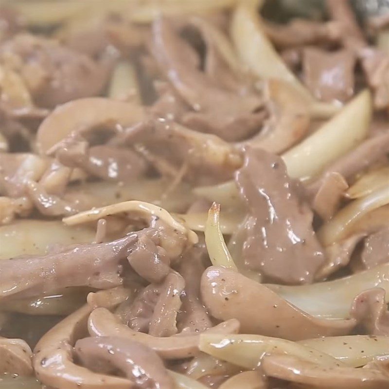 Step 3 Stir-fried heart and kidney Stir-fried heart and kidney