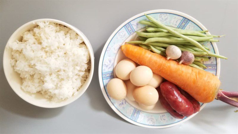 Ingredients for fried rice