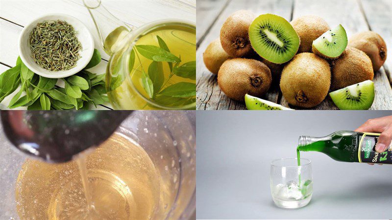 Ingredients for kiwi tea