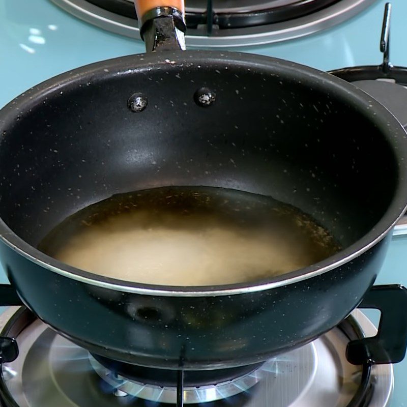 Step 2 Cook the seasoning mixture for vegetarian okra stew