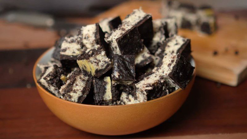 Oreo cheesecake cube