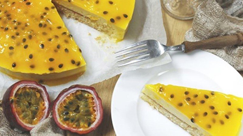 Oreo passion fruit cheesecake