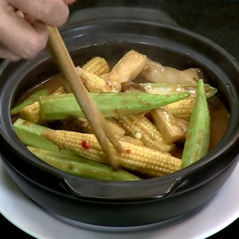 Step 4 Completion Braised okra