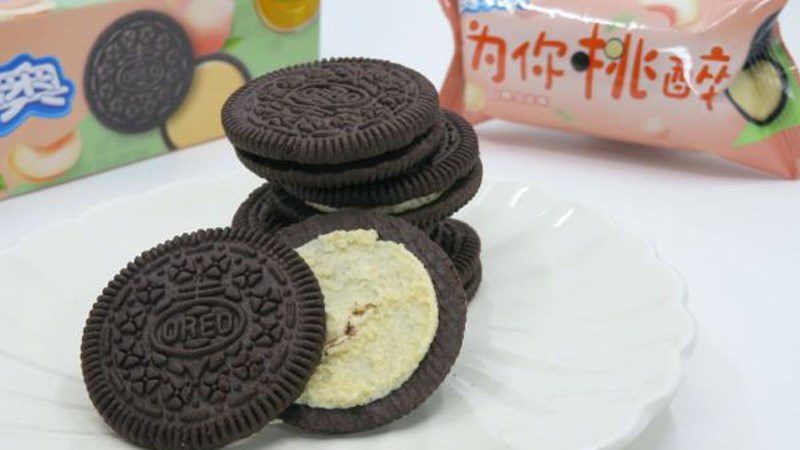 Peach Olong oreo cookies