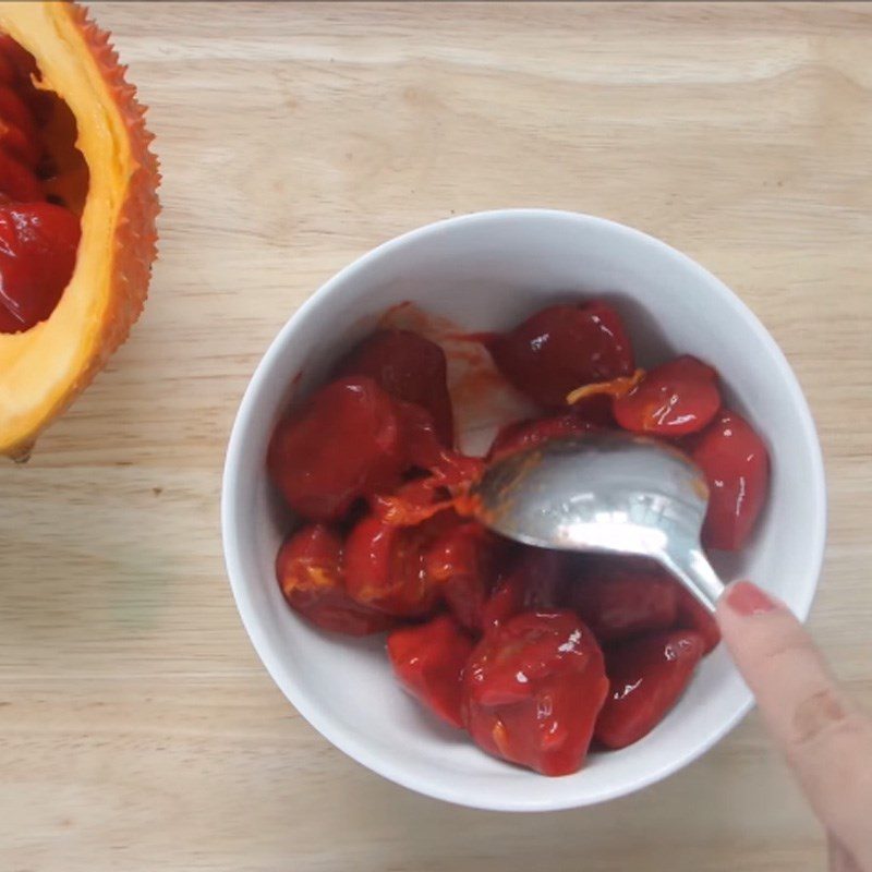 Step 2 Preparation of Gấc Rose Dumplings with Meat Filling