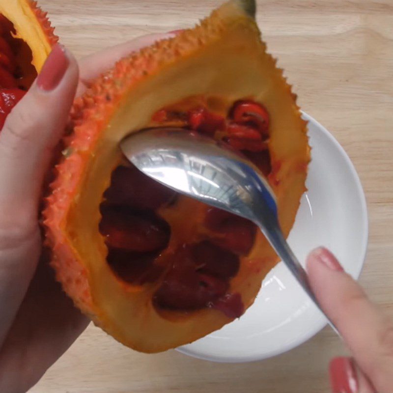 Step 2 Preparation of Gấc Rose Dumplings with Meat Filling